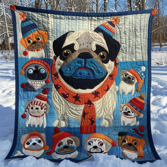 Cozy Pug WN1909037CL Quilt