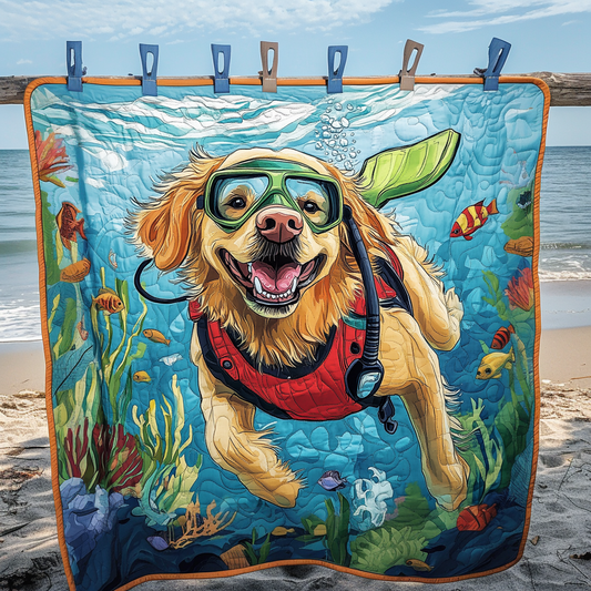 Golden Retriever Diver WN2409052CL Quilt