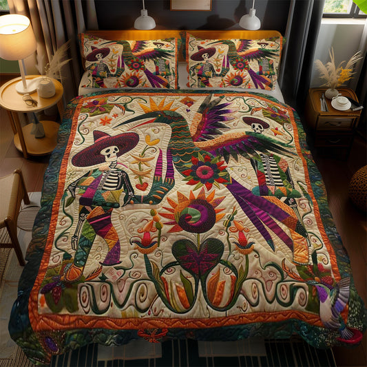 Hummingbird Skeleton Serenade WN2110098CL Duvet Cover Set
