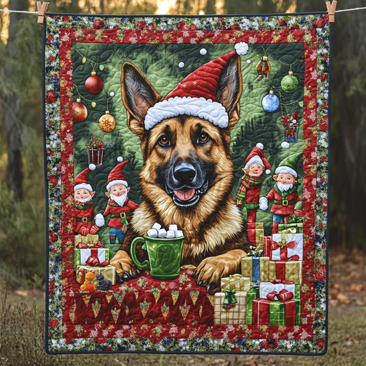 German Shepherd Christmas WT2610001CL Quilt