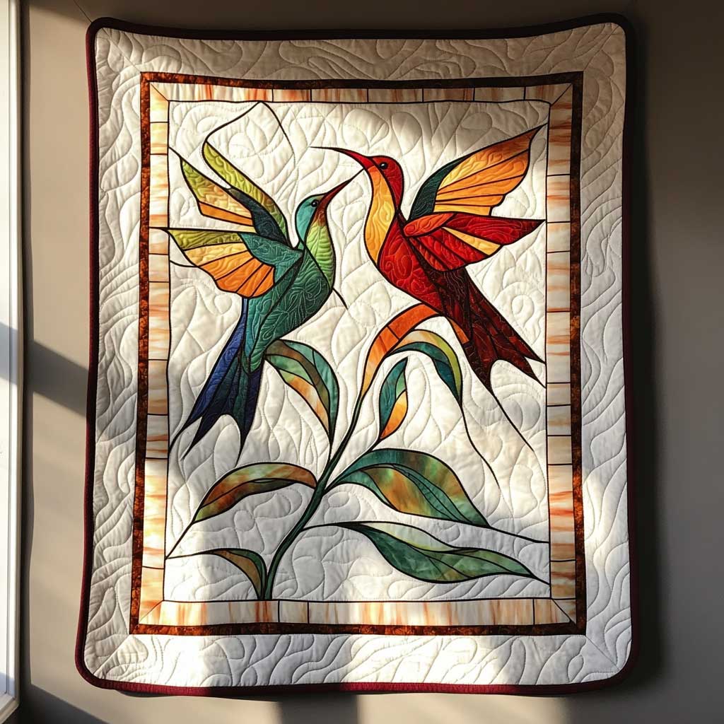 Hummingbird Moonlit Blossoms WN2809027CL Quilt