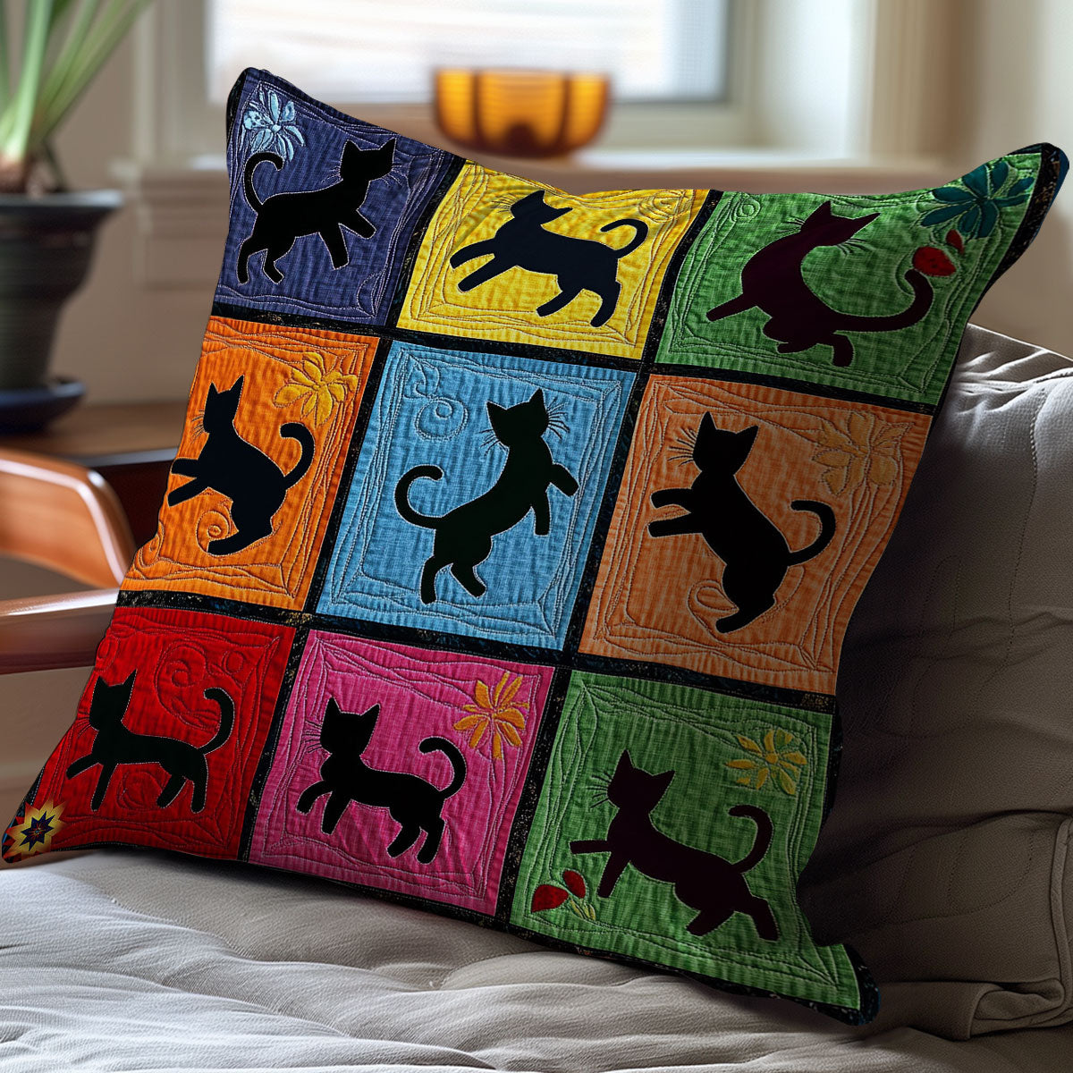 Cat WY2911055CL Quilt Pillow Case