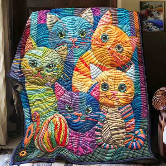 Whimsical Cat YR2412010CL Quilt