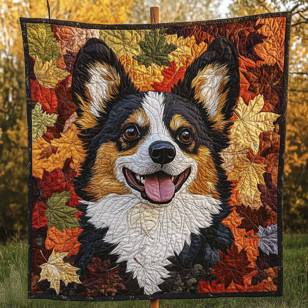 Black Headed Tricolor Corgi WT270920CL Quilt