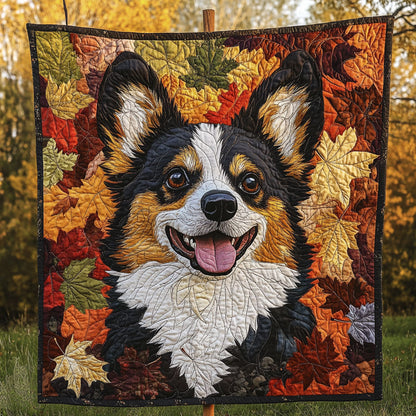 Black Headed Tricolor Corgi WT270920CL Quilt
