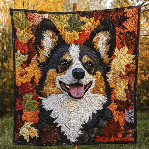 Black Headed Tricolor Corgi WT270920CL Quilt