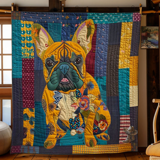 Quirky French Bulldog WN1510009CL Quilt