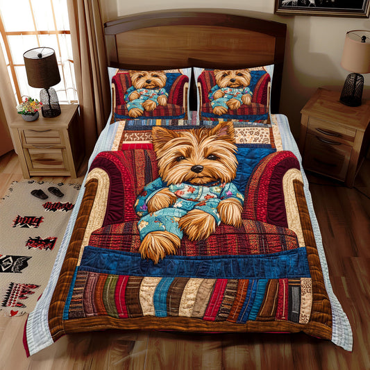 Yorkshire Terrier Lazy WX0912049CL Duvet Cover Set