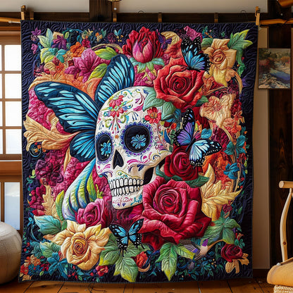 Skull In Garden WY1812019CL Quilt