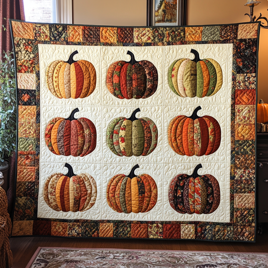 Fabric Pumpkins XR2009021CL Quilt