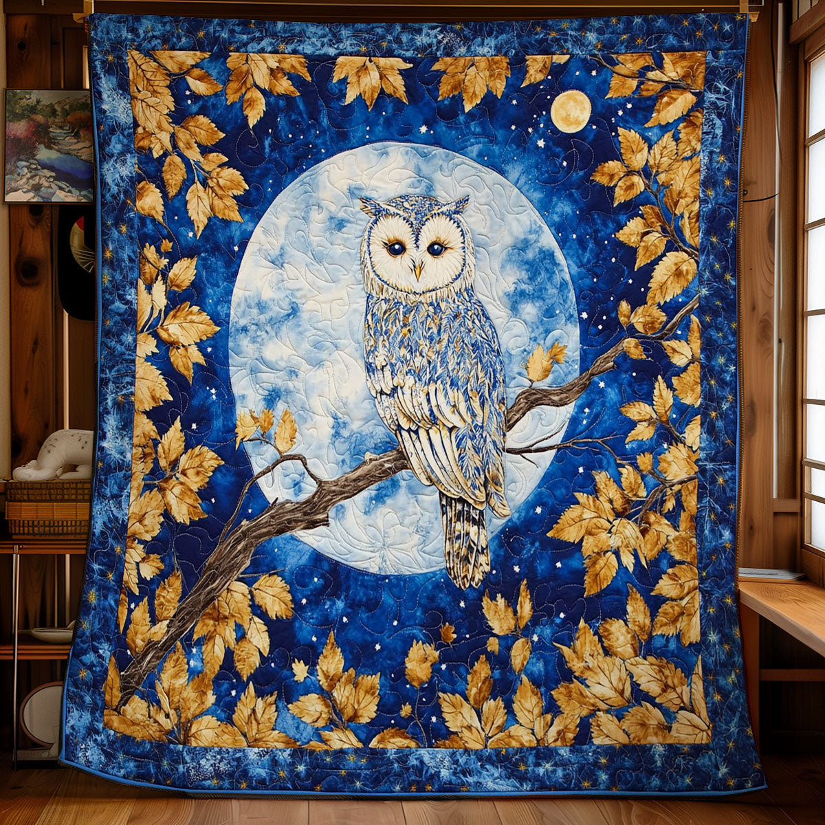 Mystic Owl In Night WY0202039CL Quilt