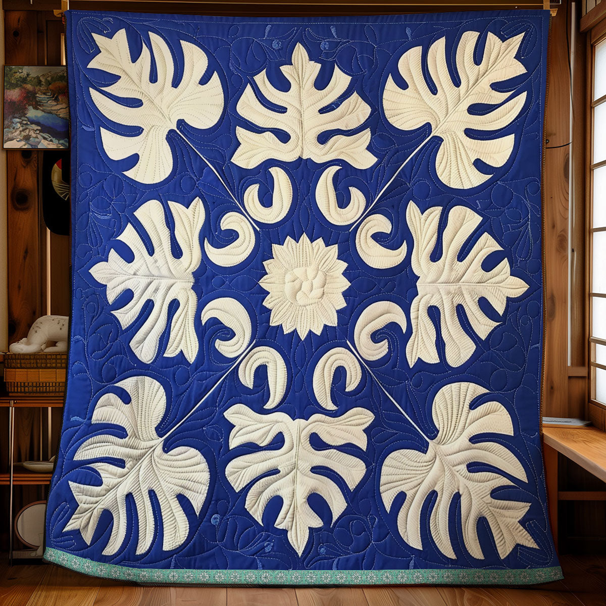 Hawaiian Leafy Retreat WN1209081CL Quilt