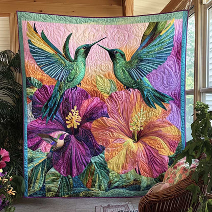 Floral Hummingbird WN2810083 Quilt