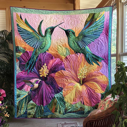 Floral Hummingbird WN2810083 Quilt