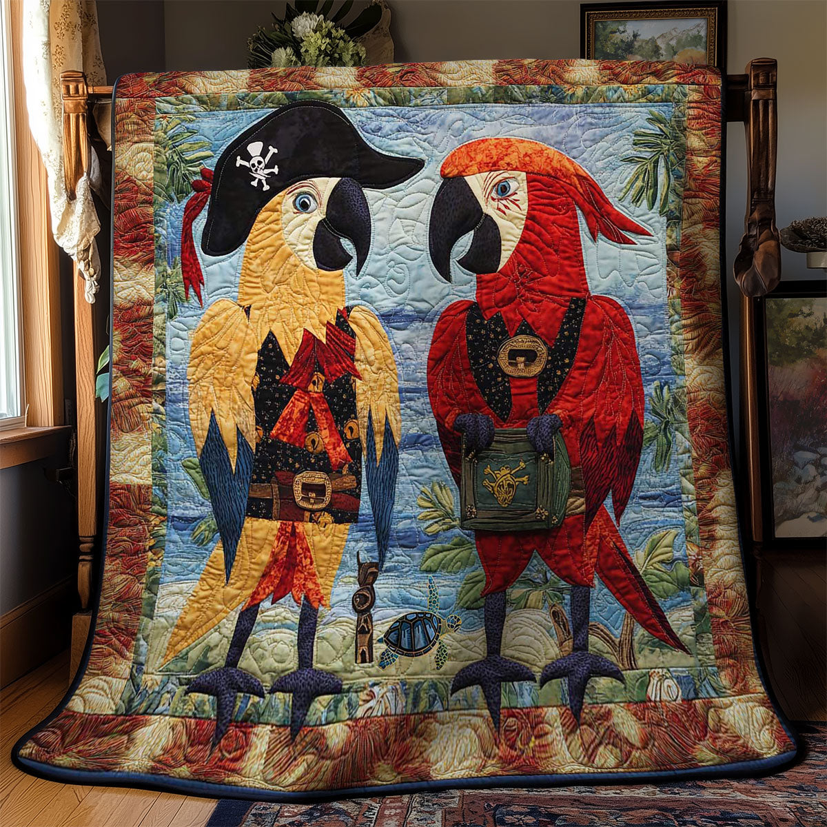Pirate Parrot Adventure WN1912031CL Quilt