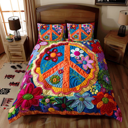 Trippy Hippie Sign WJ1909033CL Duvet Cover Set