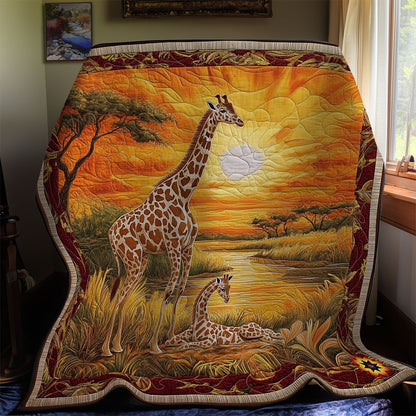 Giraffe Family WY1112009CL Quilt