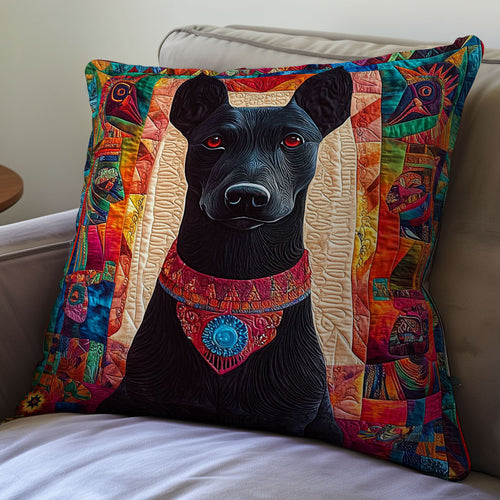 Mystic Black Dog WY2711059CL Quilt Pillow Case