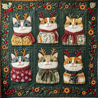 Reindeer Costume Cat WP0810042CL Quilt