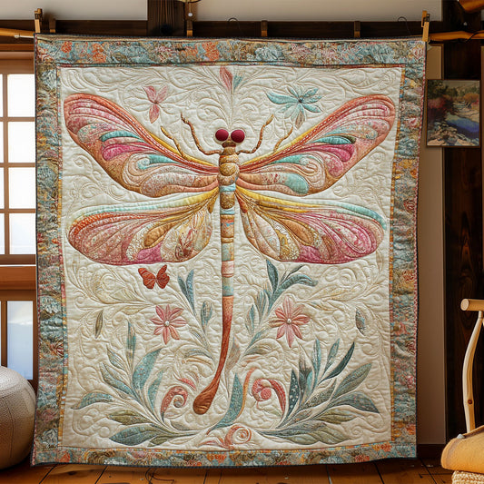 Pastel Dragonfly WY2702102CL Quilt