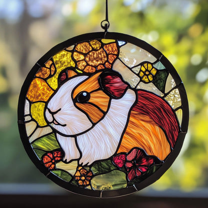 Guinea Pig WJ1710042CL Stained Glass Suncatcher