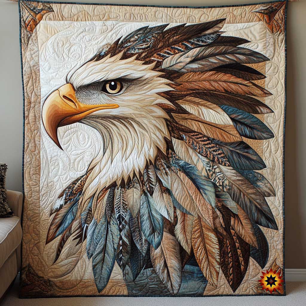 Tribe Eagle Native American WP1411032CL Quilt