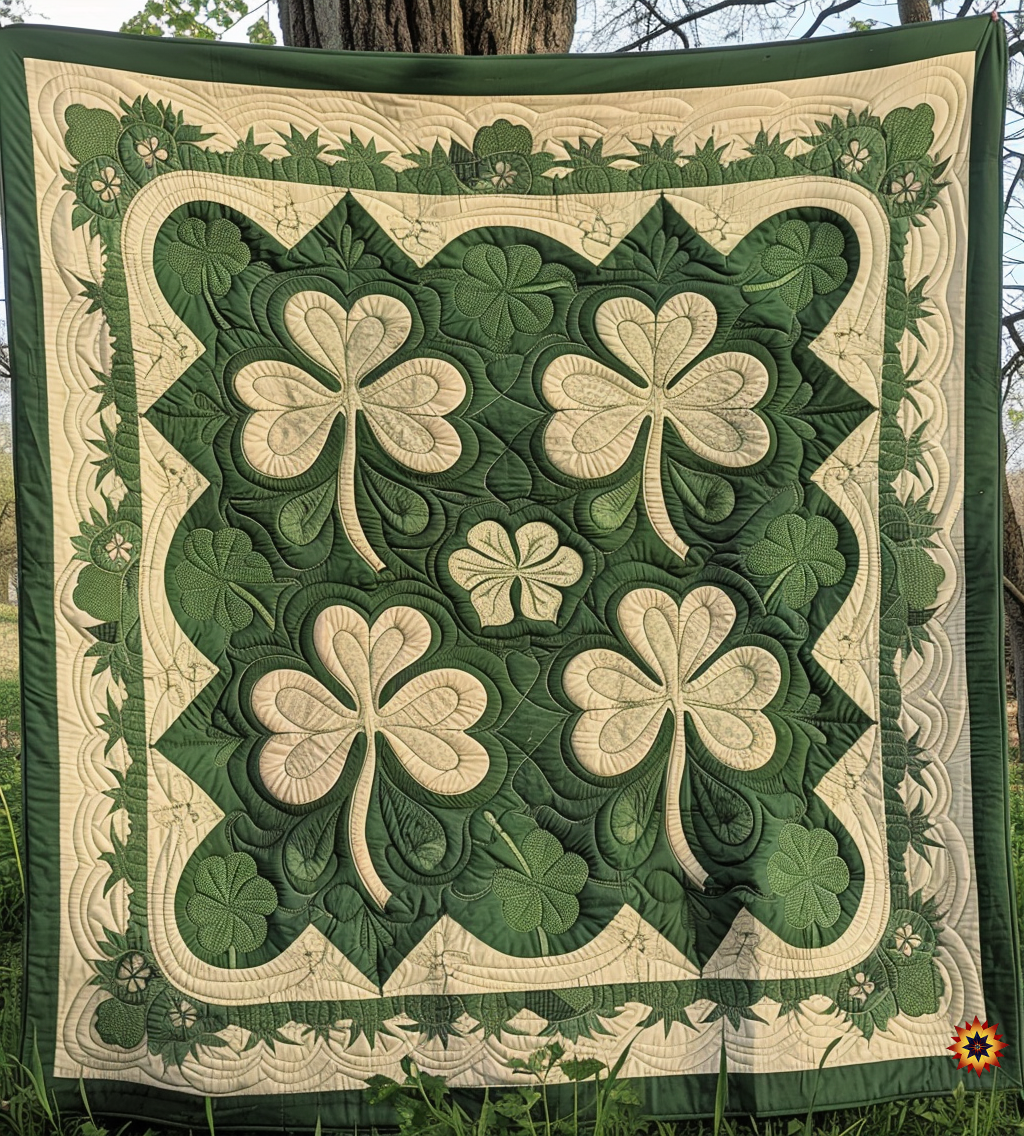 Irish Shamrock WJ0611019CL Quilt