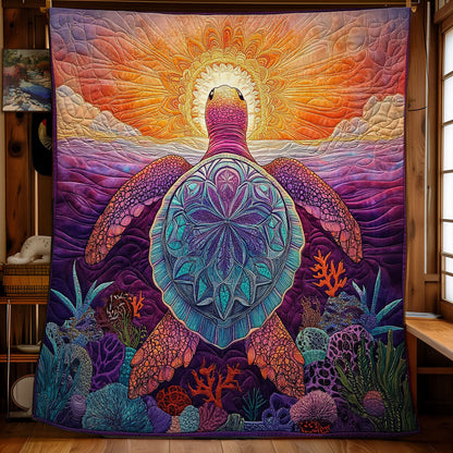 Mystic Purple Turtle WY0901041CL Quilt