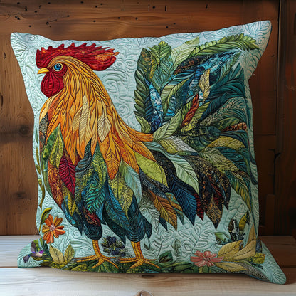 Leaves Chicken WY1211054CL Quilt Pillow Case