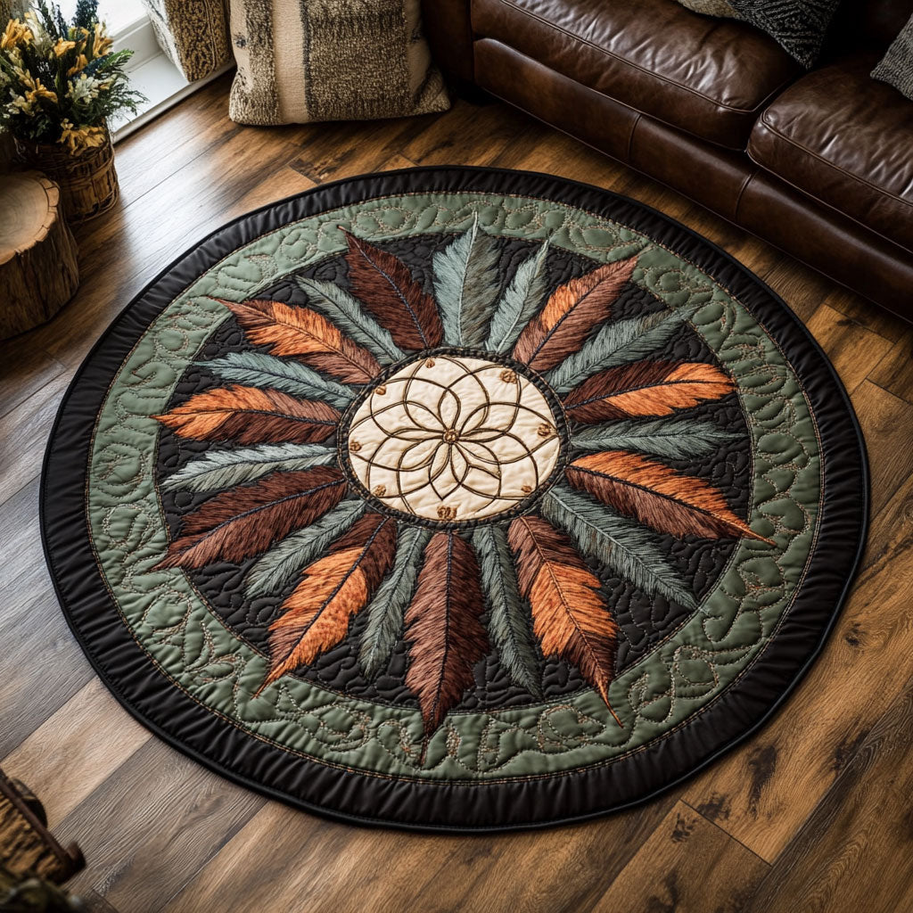 Tribe Dreamcatcher WP1403059CL Quilted Round Mat