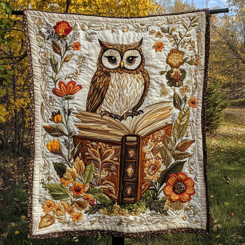 Brown Owl With Book XR2709033CL Quilt