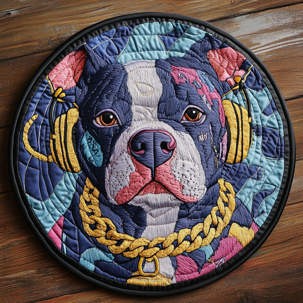 Street Style Woof CP1205009CL Quilted Round Mat
