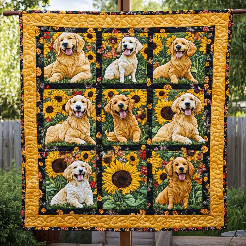 Golden Retriever Sunshine WN2709135CL Quilt