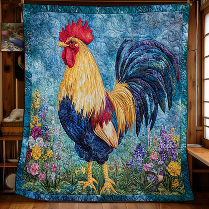 Mystic Blue Chicken WY1911053CL Quilt