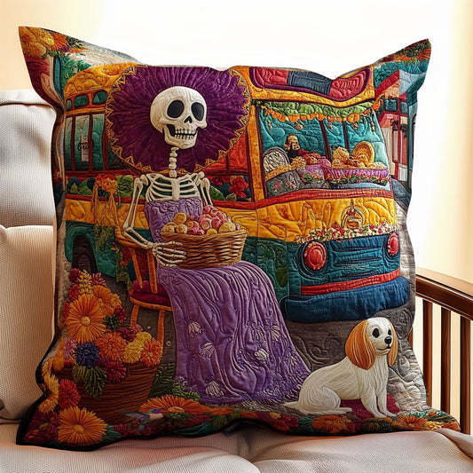 Skeleton And Pet WY1712070CL Quilt Pillow Case