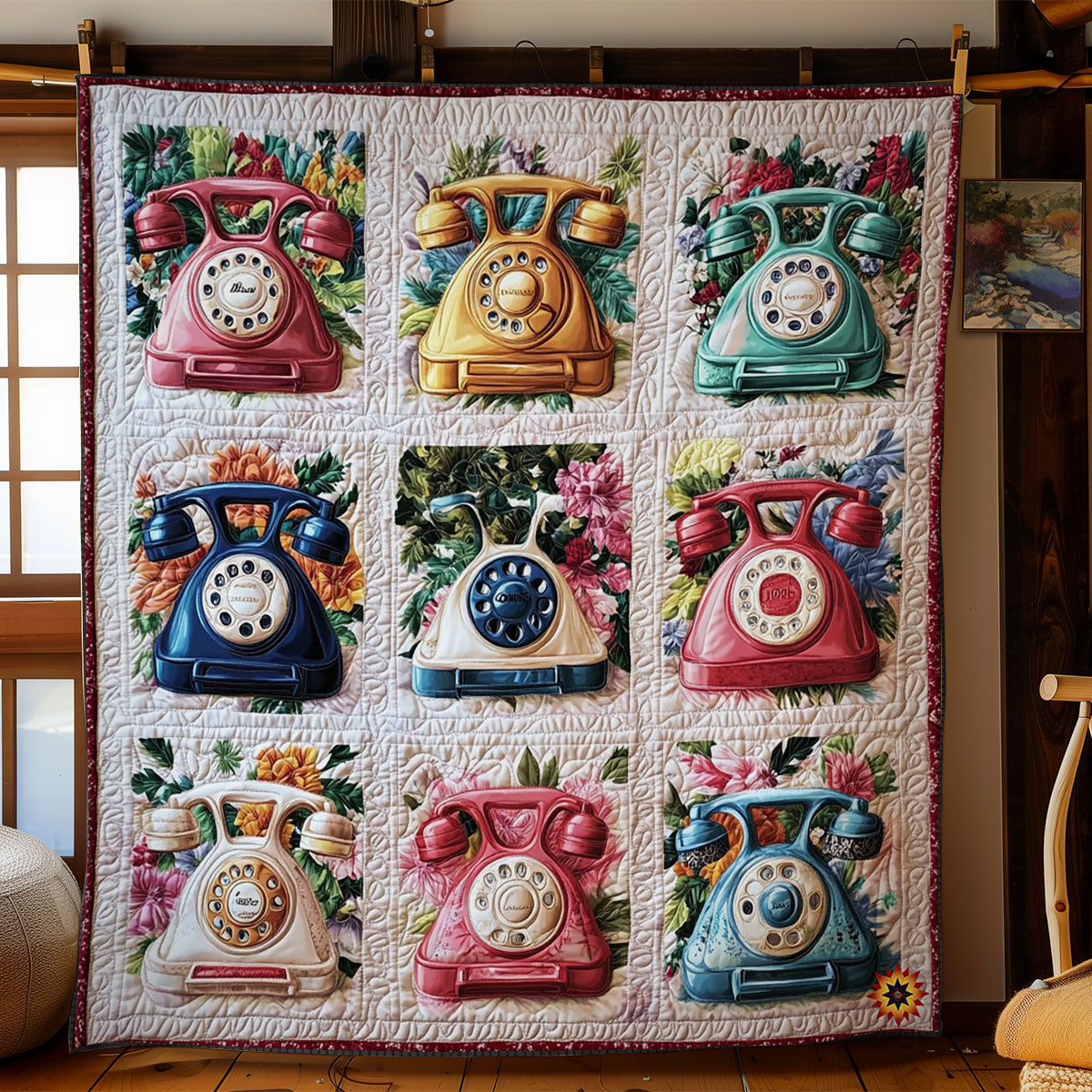 Vintage Telephone WY1112023CL Quilt