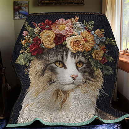 Cat Flower WT1302003CL Quilt