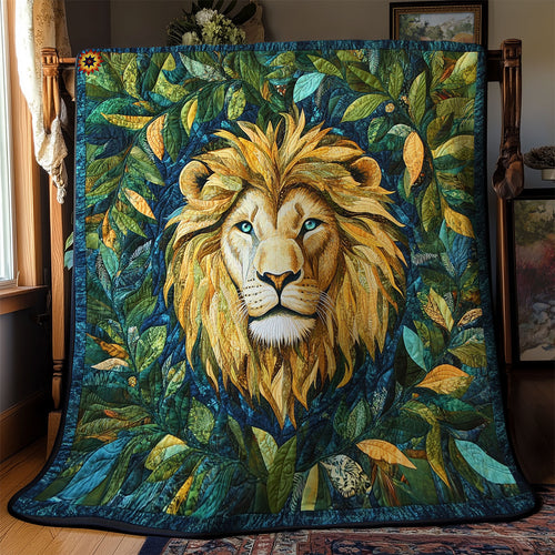 Lion Leaves WY1411007CL Quilt