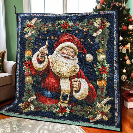 Santa Christmas Toast WP0609037CL Quilt