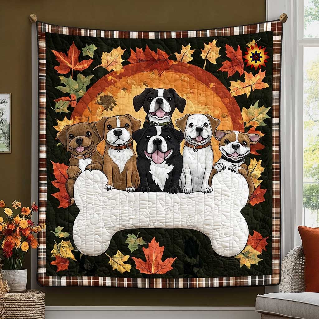 Dogs' Big Bone Play WN1010044CL Quilt