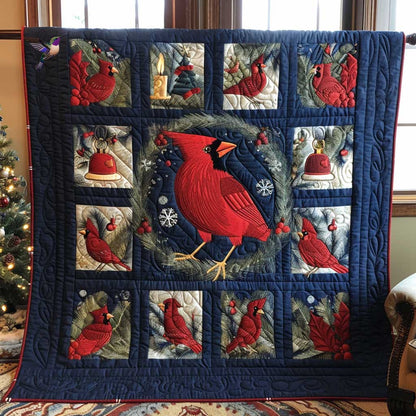 Christmas Eve Cardinal WP2110006CL Quilt