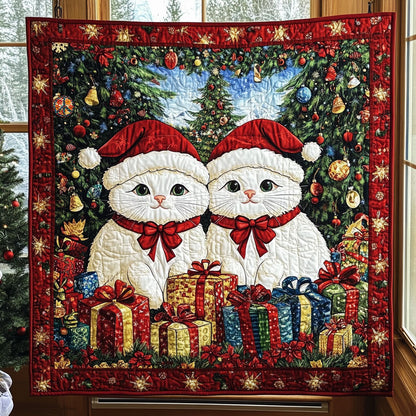 Christmas Cat Gift WJ2210008CL Quilt