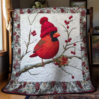 Cardinal In Snow WN1712026CL Quilt
