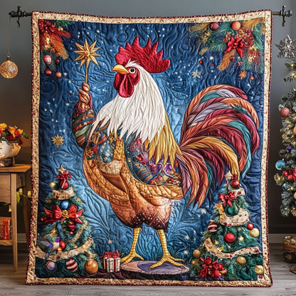Christmas Circus Artist Chicken WY2810012CL Quilt