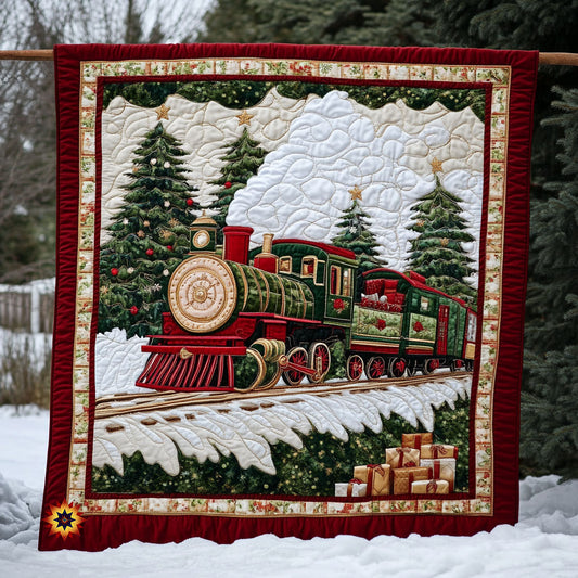 Train Christmas WX2511044CL Quilt