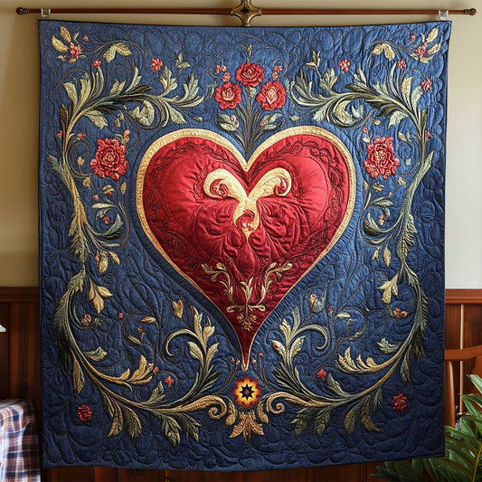 Royal Valentine Heart WP1112002CL Quilt