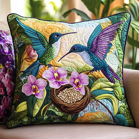 Couple Hummingbird WT2402005CL Quilt Pillow Case