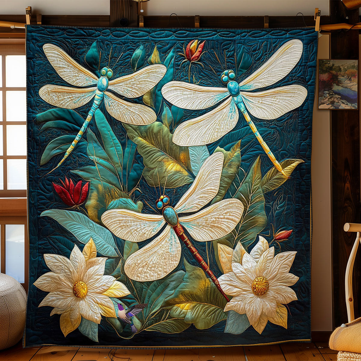 Dragonfly Garden WY0312037CL Quilt