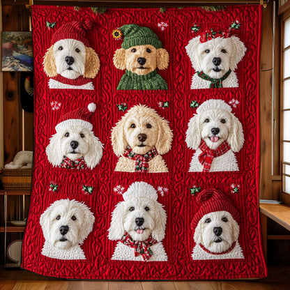 Poodle Christmas YR1510002CL Quilt