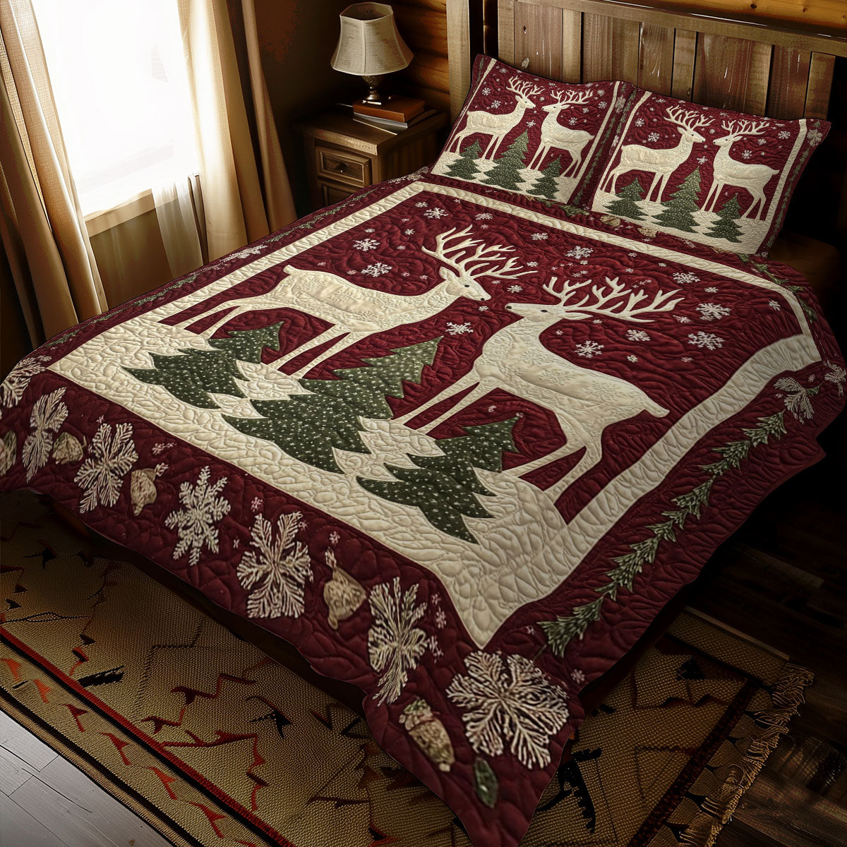 Christmas Reindeer WJ2211034CL Duvet Cover Set